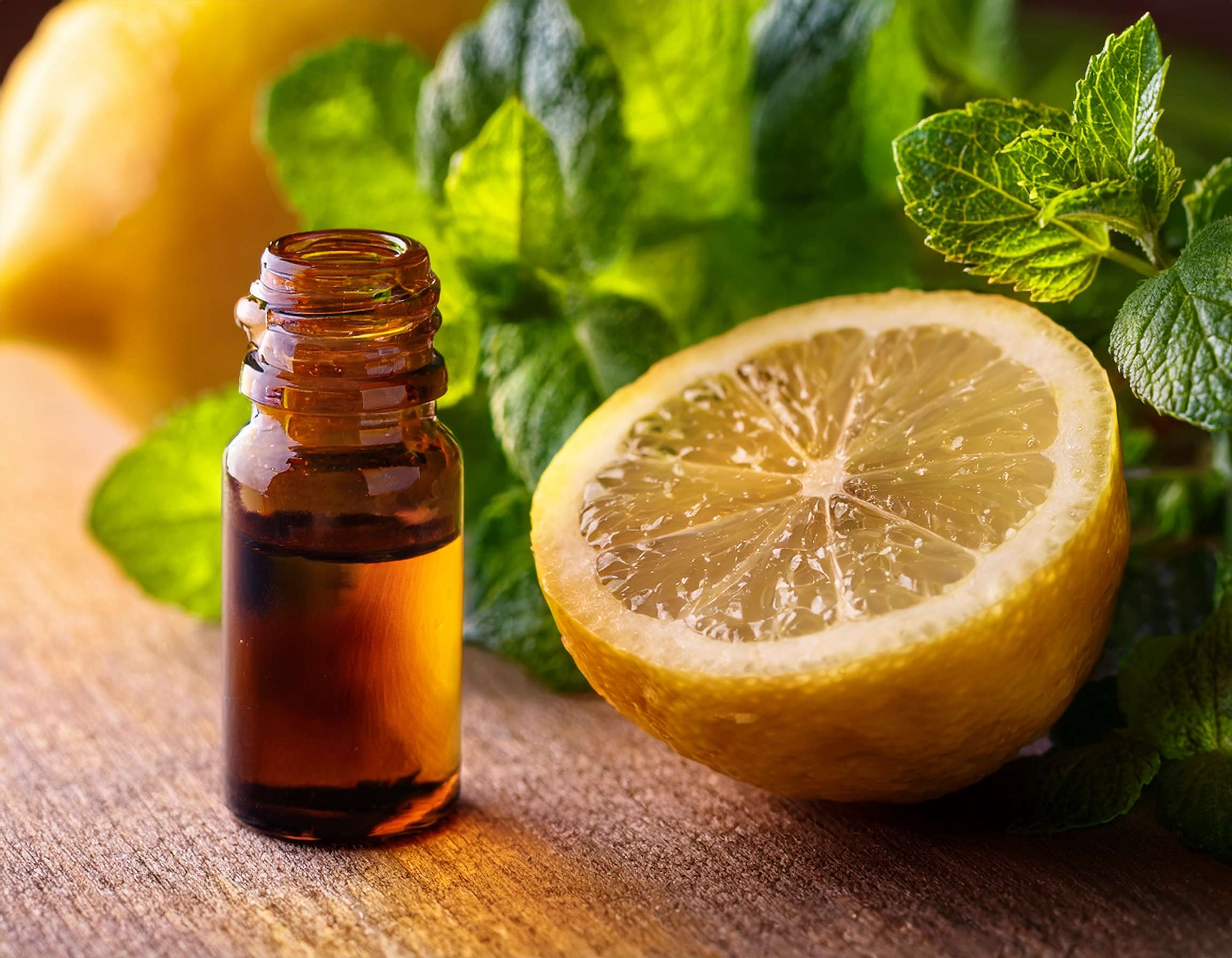 Firefly Generate An Image Of Lemon Balm Essential Oil Aromatherapy Concept 359549