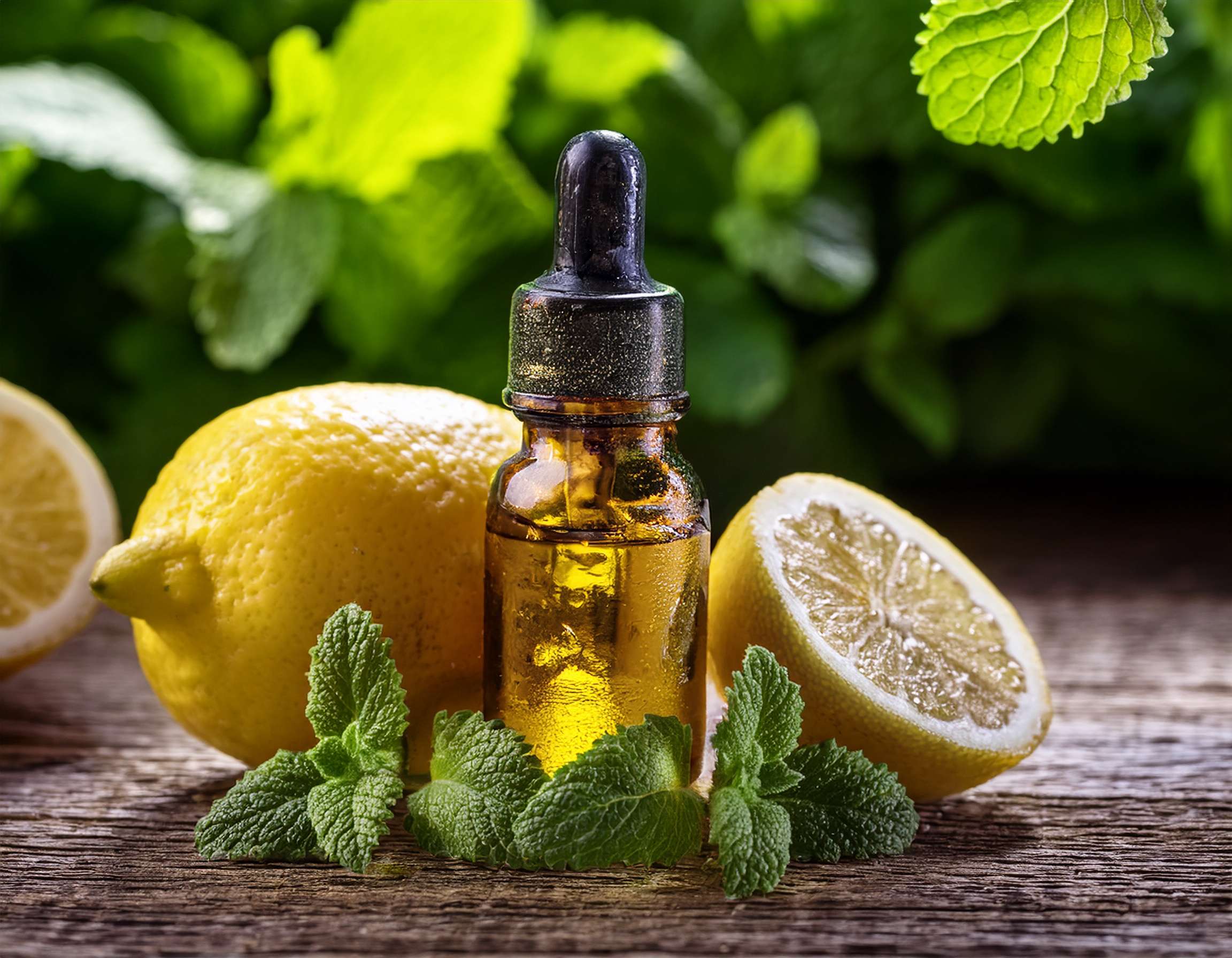 Firefly Generate An Image Of Lemon Balm Essential Oil Aromatherapy Concept 887871