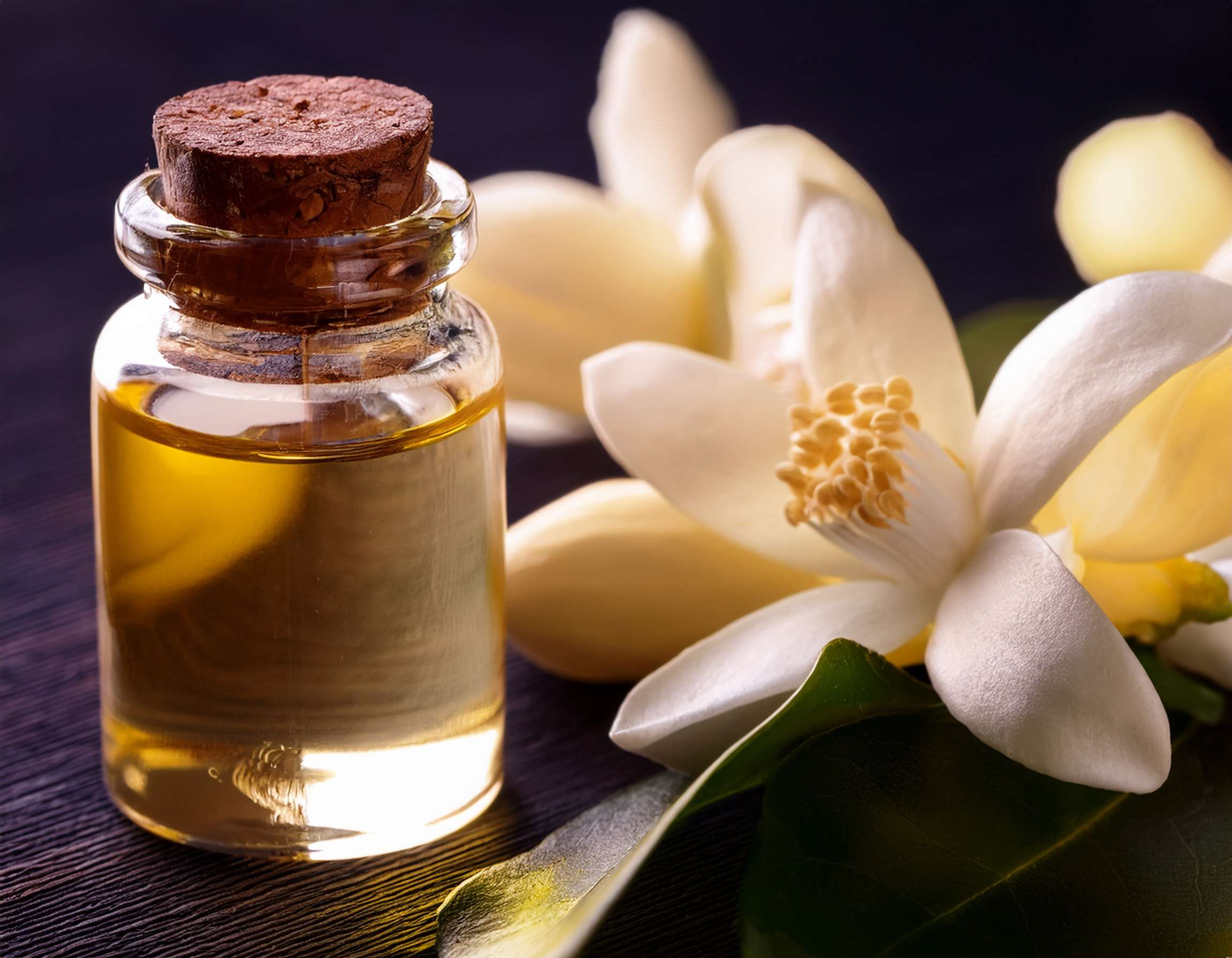 Firefly Generate An Image Of Neroli Essential Oil Aromatherapy Concept 802085