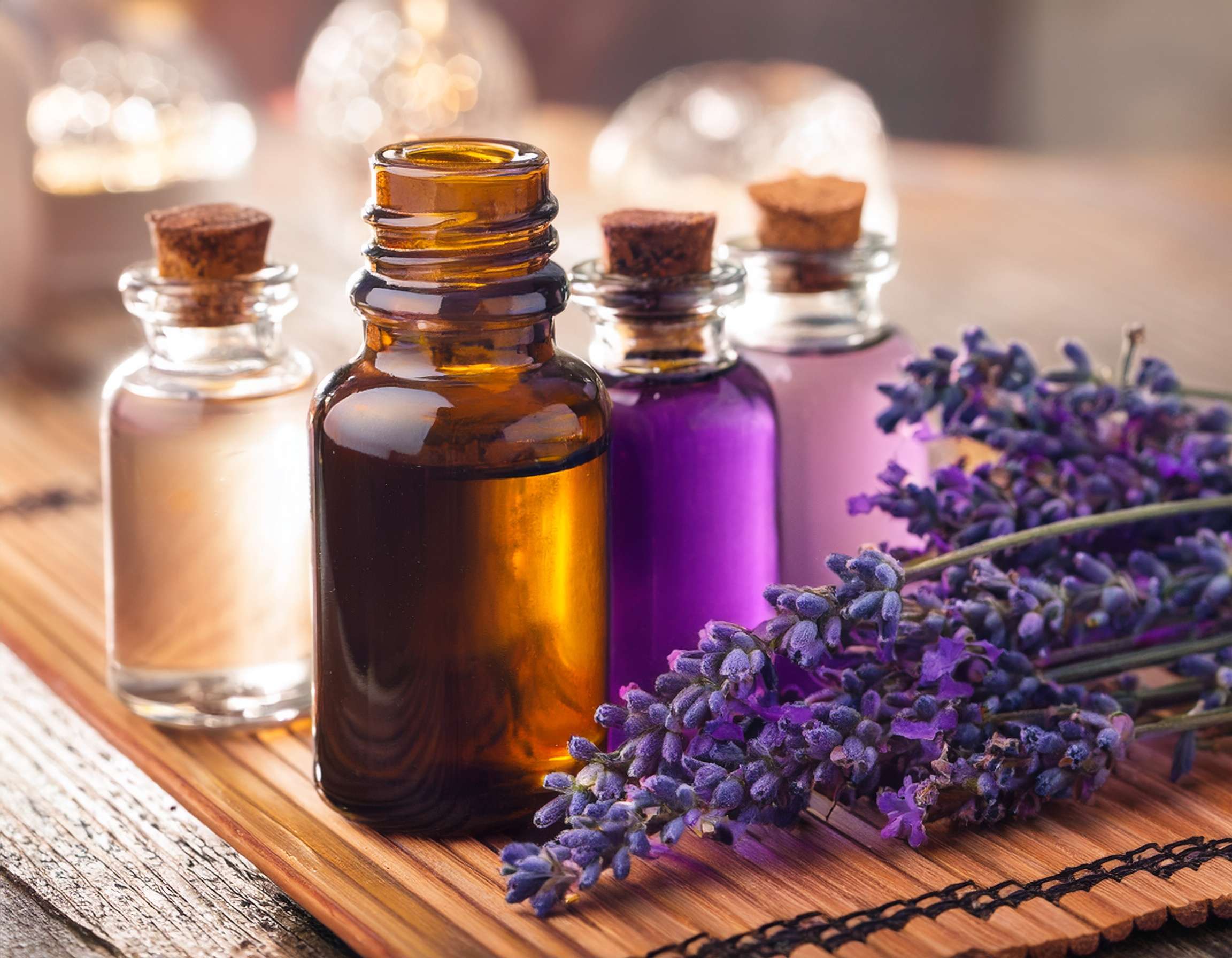 firefly generate an image of lavender essential oil; aromatherapy and alternative health care 834114