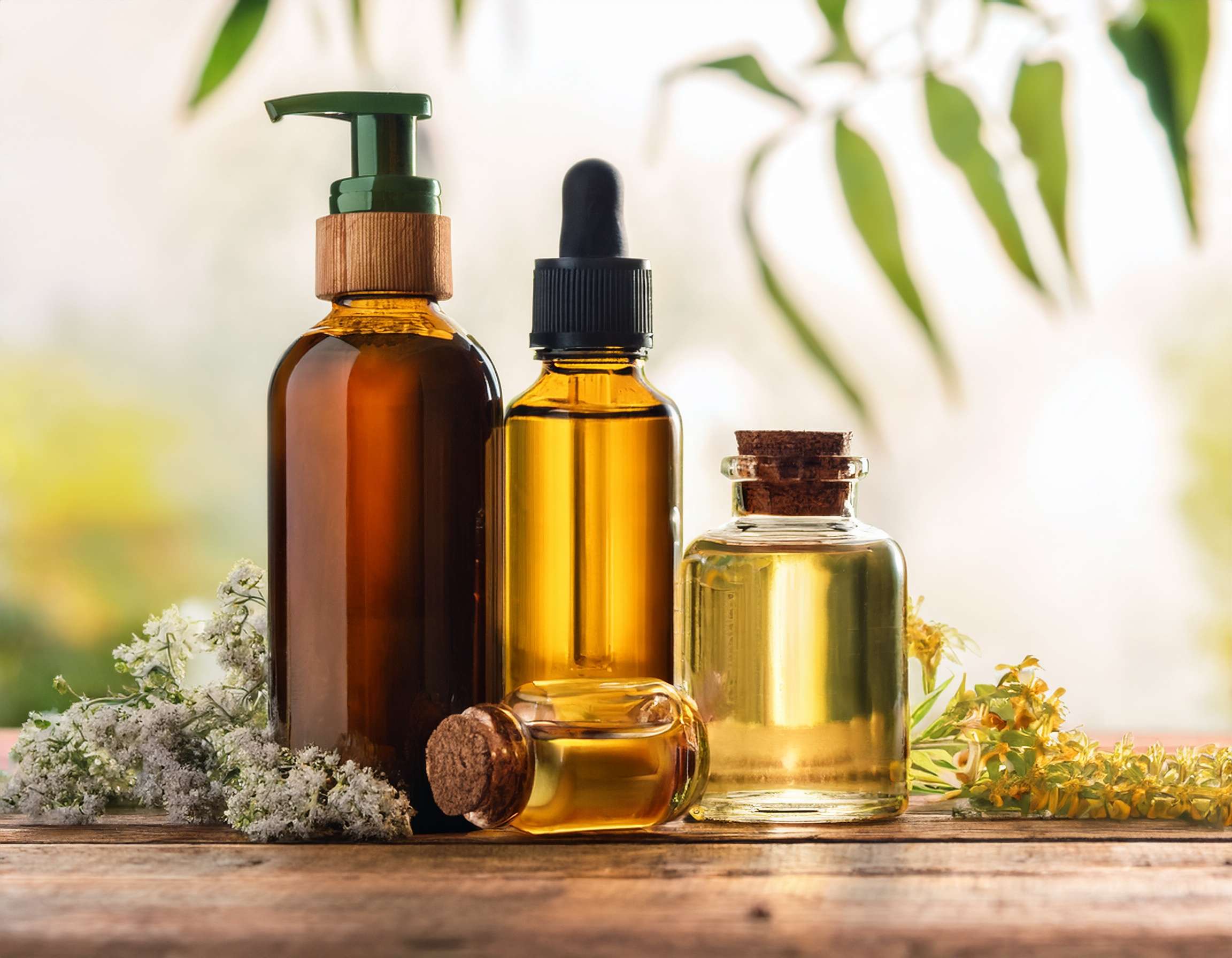 DIY Cleanser for Combination Skin with Essential Oils Firefly Generate An Image Of An Essential Oil Skin Care Products With A Natural Herbal Ingred 444158
