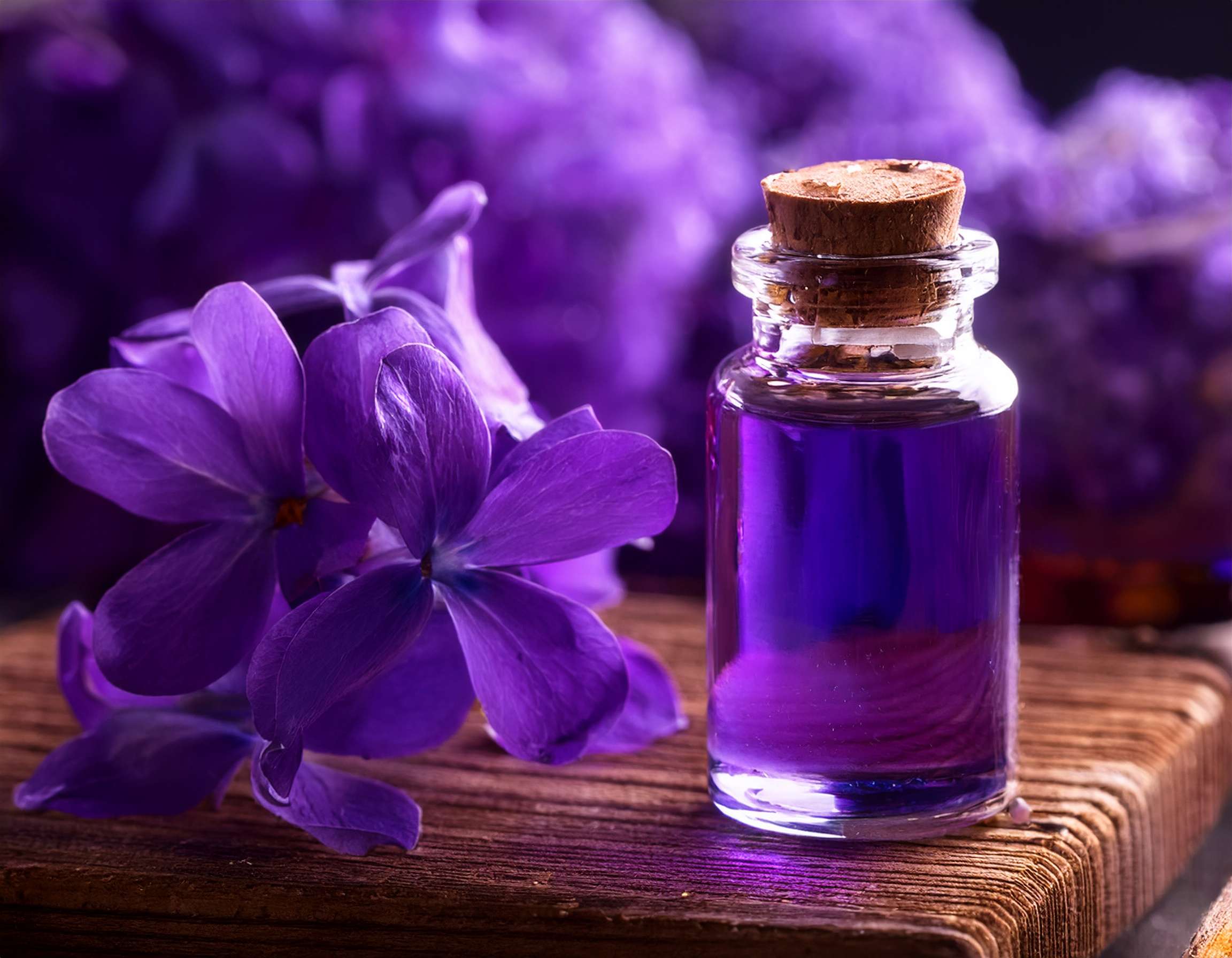 Firefly Generate An Image Of Violet Essential Oil Aromatherapy Concept 802085 2