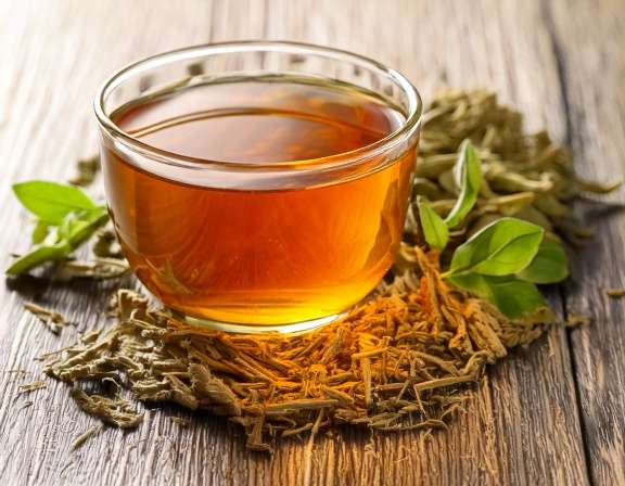 firefly generate an image of ashwagandha tea; herbal drink from the plant 133145