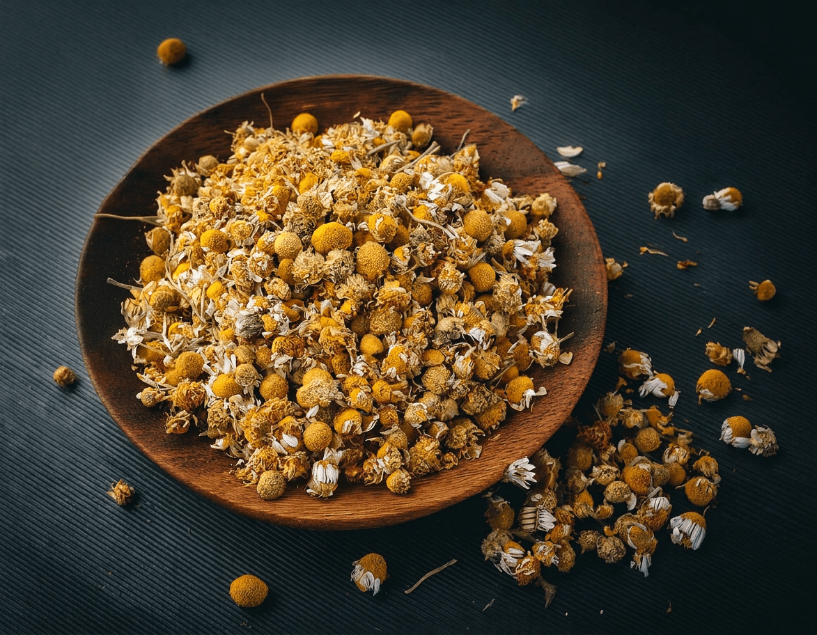 firefly generate an image of dried chamomile, natural organic herbal 217485